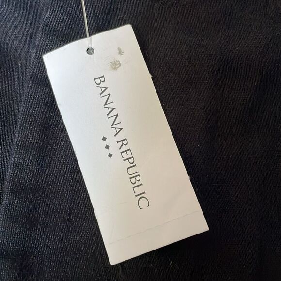 BANANA REPUBLIC Explorer Pleated Pant, Black, Size 14 NWT $80 - Picture 4 of 4